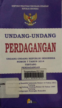 Undang -Undang Perdagangan