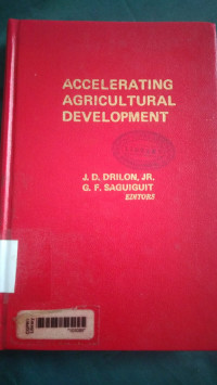 Accelerating agricultural development