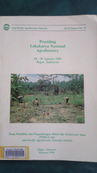 Prosiding lokakarya nasional agroforestry