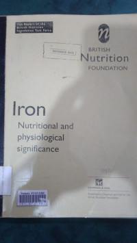 Iron nutritional and physiological significance