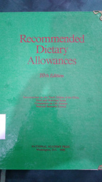 Recommended dietary allowances