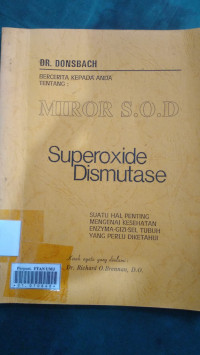 Miror s.o.d : superoxide dismutase