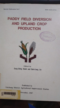 Paddy field diversion and upland crop production