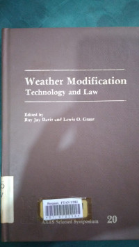 Weather modification technology and law