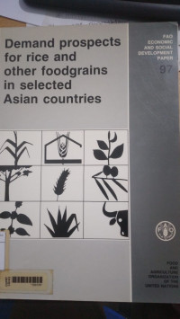 Demand prospects for rice and other foodgrains in selected asian countries