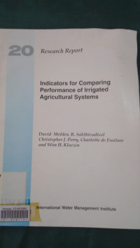 Indicators for comparing performance of irrigated agricultural systems