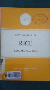 Pest control in rice