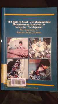 The role of small and medium-scale manufacturing industries in industrial development : the experience of selected asian countries