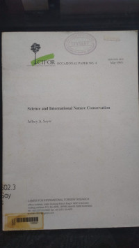 Science and international nature conservation