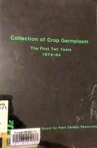 Collection of crop germplasm