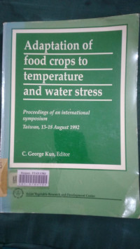 Adaptation of food crops to temperature and water stress