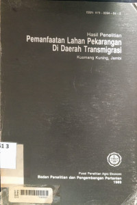 Hasil penelitian pemanfaatan lahan pekarangan di daerah transmigrasi