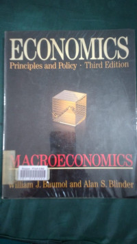 Economics : principles and policy third edition macroeconomics