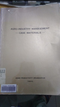 Agro-industry management : case materials