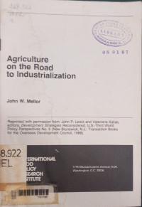 Agriculture on the road to industrialization