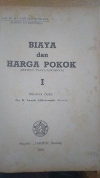 Biaya dan harga pokok