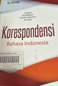 Korespondensi Bahasa Indonesia