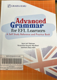 Advanced Grammar for EFL Learners : A Self Study Reference and Practice Book