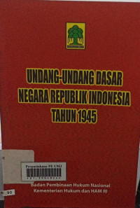 Undang-undang dasar negara republik indonesia tahun 1945