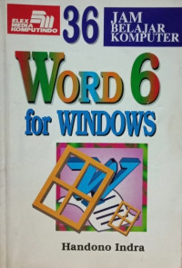 36 Jam Belajar Komputer Word 6 for windows