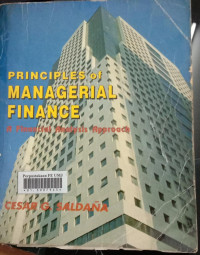 Principles of managerial finance (A financial analysis approach)