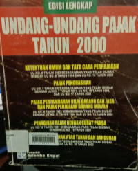 Undang-undang pajak tahun 2000