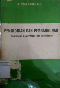 Pendidikan dan pembangunan: tantangan bagi pembaruan pendidikan