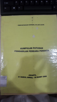 Kumpulan Putusan Pengadilan Perkara Perdata