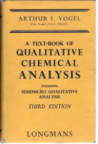 A Text Book of Qualitative Chemical Analysis