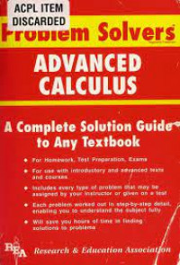 The advanced calculus problem solver