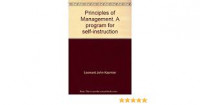 Principles of Management: A Program for Self-Instruction