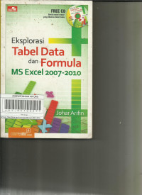 Eksplorasi Tabel Data dan Formula MS Excel 2007-2010