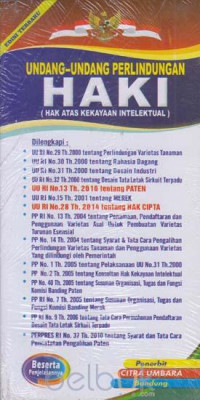 Undang-undang Perlindungan HAKI (Hak Atas Kekayaan Intelektual)