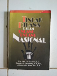 Tindak Pidana Dalam Undang-undang Nasional