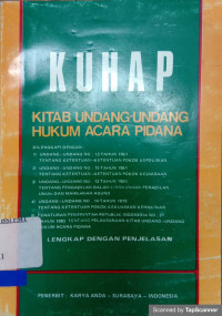 Kitab Undang-undang Hukum Acara Pidana