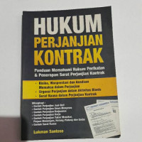 Hukum Perjanjian Kontrak