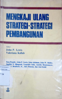 Mengkaji ulang strategi-strategi pembangunan