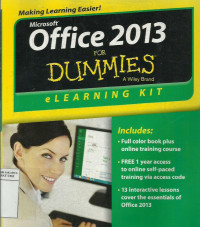 Office 2013 For dummies: elearning kit