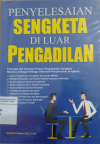 Penyelesaian sengketa di luar pengadilan