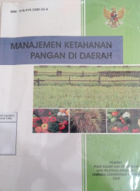 Manajemen ketahanan pangan di daerah