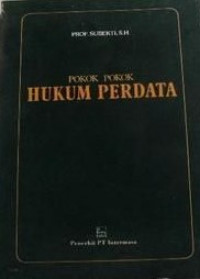 Pokok pokok hukum perdata