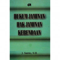 Hukum Jaminan Hak Jaminan Kebendaan