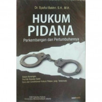 Hukum Pidana; Perkembangan dan Pertumbuhannya