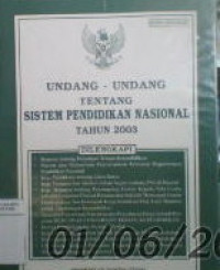 Undang-undang tentang sistem pendidikan nasional tahun 2003