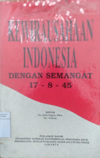 Kewirausahaan Indonesia dengan semangan 17-8-45