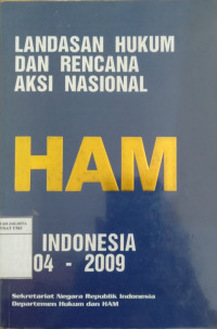 Landasan hukum dan rencana aksi nasional HAM di Indonesia 2004-2009