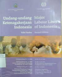 Undang-Undang Ketenagakerjaan Indonesia=major labour laws of Indonesia