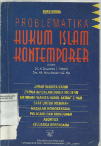 Problematika hukum Islam kontemporer buku kedua