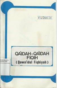 Qa'idah-qa'idah fiqih (qawa'id fiqhiyah)