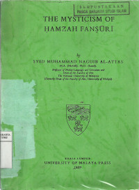 The mysticism of Hamzah Fansuri